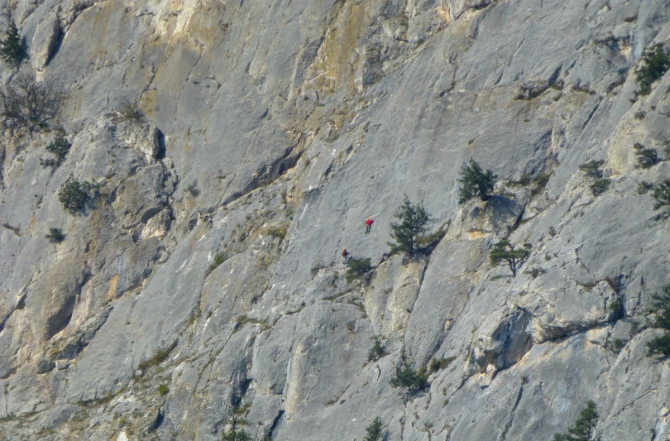 новый крымский мультипитч "Саботаж" 7b/b+ (Скалолазание, скалолазание, новый мультипитч, куш-кая, батилиман, крымский горный клуб)