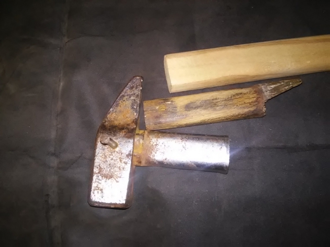 Ремонт старенького скального молотка (цикл сделай сам, Альпинизм)