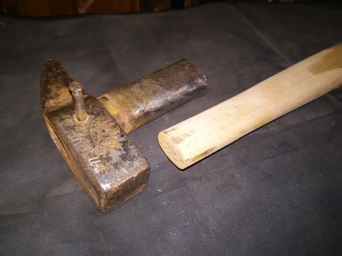 Ремонт старенького скального молотка (цикл сделай сам, Альпинизм)