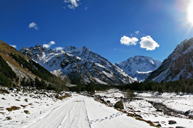 Приэльбрусье в ноябре 2014 (Горный туризм, горы, кавказ, кбр, фото, фотография, уллутау, баксан)