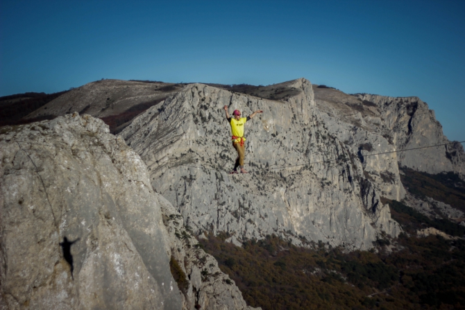 Хайлайны в Крыму по Питерски (слеклайн)