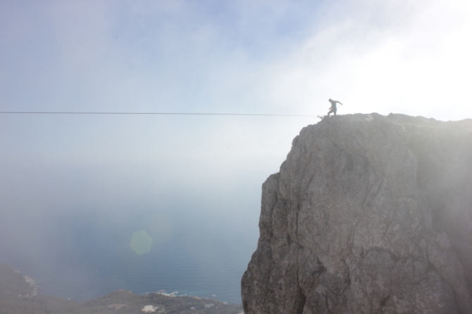 Хайлайны в Крыму по Питерски (слеклайн)