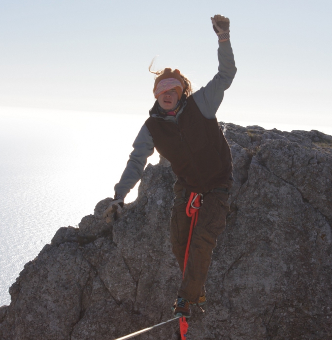 Хайлайны в Крыму по Питерски (слеклайн)