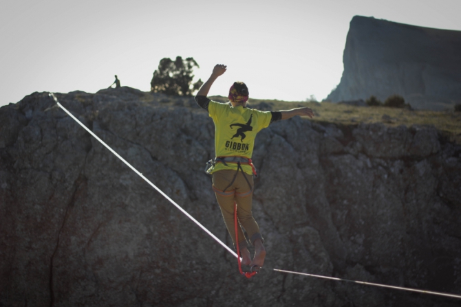 Хайлайны в Крыму по Питерски (слеклайн)