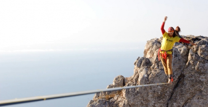 Хайлайны в Крыму по Питерски (слеклайн)