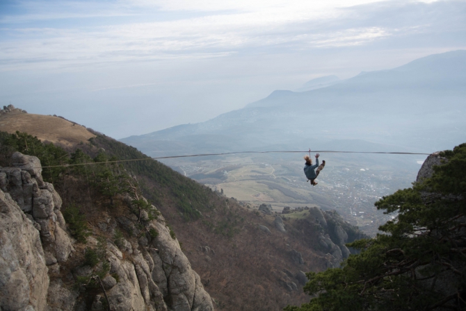 Хайлайны в Крыму по Питерски (слеклайн)