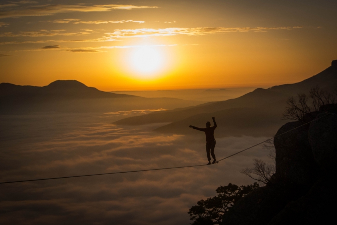Хайлайны в Крыму по Питерски (слеклайн)