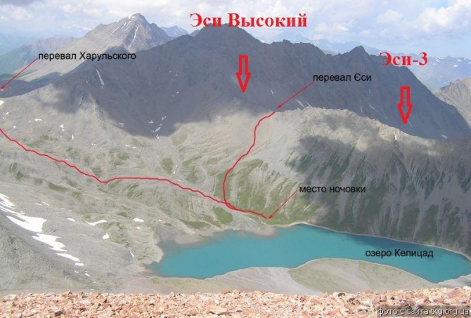 Ребус с перевалами Эси в Грузии. (Горный туризм, горный туризм, грузия, перевалы Эси, Эси Высокий, Соло. озеро Келицад, ФСТ Дмитровского района МО)