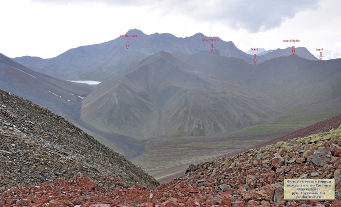 Ребус с перевалами Эси в Грузии. (Горный туризм, горный туризм, грузия, перевалы Эси, Эси Высокий, Соло. озеро Келицад, ФСТ Дмитровского района МО)