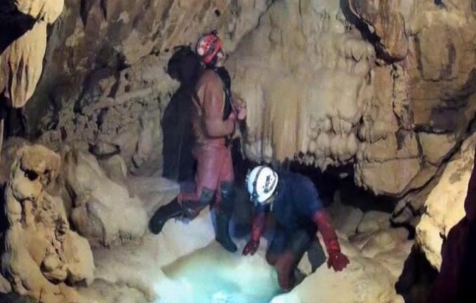 Желтая пещера в Большом Каньоне Крыма (Спелеология)