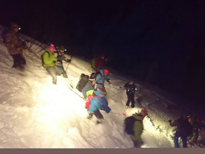 Лавина, Мамай 24 ноября. Взгляд изнутри. (Бэккантри/Фрирайд, фрирайд, бэккантри, спасработы, спасоперация)