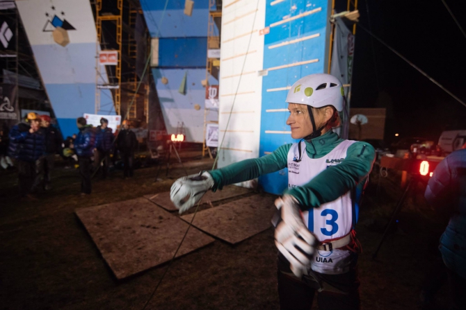 Люда Бадалян и Максим Томилов - победители в Бозмене! (Ледолазание/drytoolling, кубок мира по ледолазанию, ice wc, лед, сша, наши побеждают)
