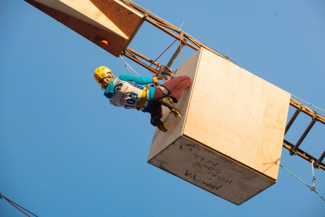 Люда Бадалян и Максим Томилов - победители в Бозмене! (Ледолазание/drytoolling, кубок мира по ледолазанию, ice wc, лед, сша, наши побеждают)