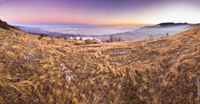 В поход на выходные! 50 км от Чатыр-Дага до Джур-Джура (Туризм, пвд, демерджи, закат, зима, крым, природа, рассвет, фото, брошеван)