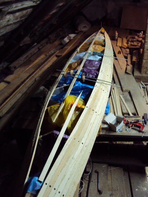 Экстремальные условия (постройка морского экспедиционного каяка в картинках, Вода, деревянный морской экспедиционный каяк Гниловская Сальников)