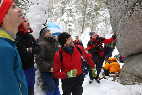 Столбы на Рождество (Альпинизм, рождественские столбы, соревнования, зима, красноярск, хитрушки, драйтулинг, марафон, бег)