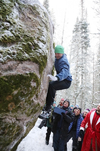 Столбы на Рождество (Альпинизм, рождественские столбы, соревнования, зима, красноярск, хитрушки, драйтулинг, марафон, бег)