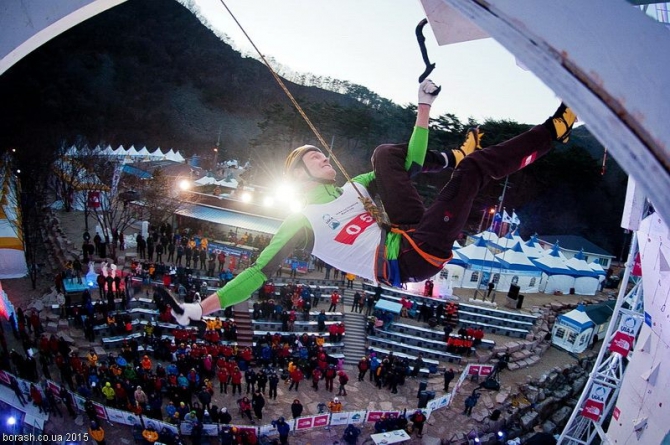 Кубок Мира по ледолазанию 2015. "Два в одном" - Америка и Корея. (Ледолазание/drytoolling, бозмен, Чонг-Сонг)