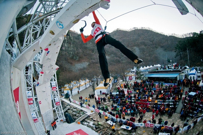 Кубок Мира по ледолазанию 2015. "Два в одном" - Америка и Корея. (Ледолазание/drytoolling, бозмен, Чонг-Сонг)