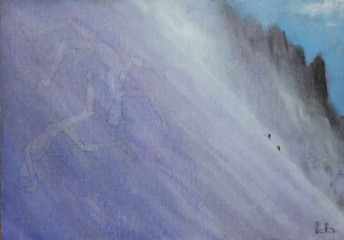 А имена тех, кто здесь лёг, снега таят...(с, Альпинизм, живопись, виктор воропаев)