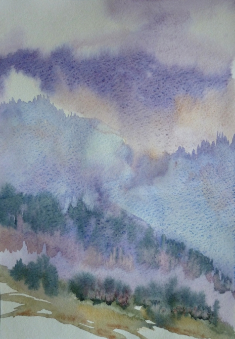 Северный Байкал (Горный туризм, живопись, акварель)