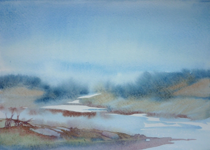 Северный Байкал (Горный туризм, живопись, акварель)