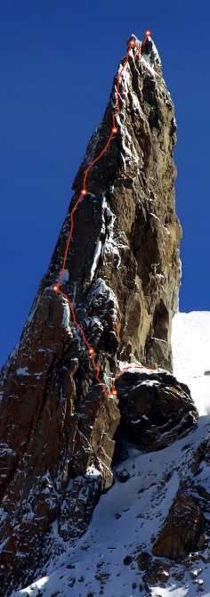 Base-прыг с вершины Dent du Geant в Шамони (Альпинизм)