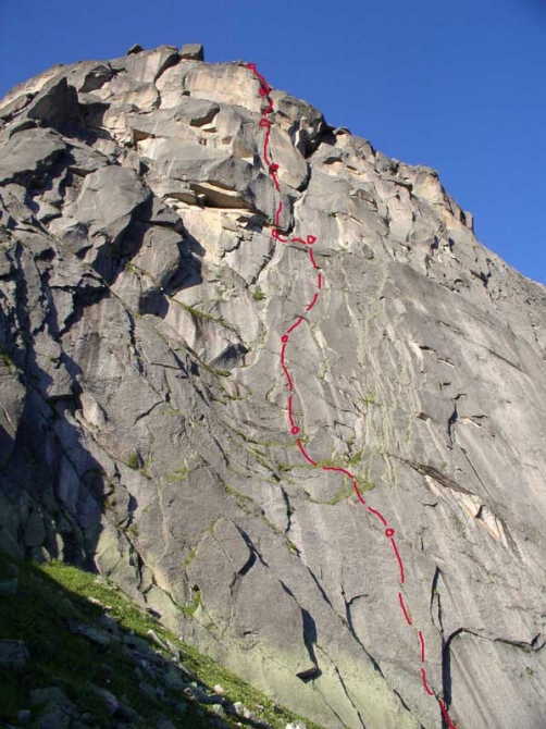Новый маршрут для свободного лазания (Альпинизм, ергаки, мультипитч, скалолазание, альпинизм, александр терентьев, нагорный владимир)