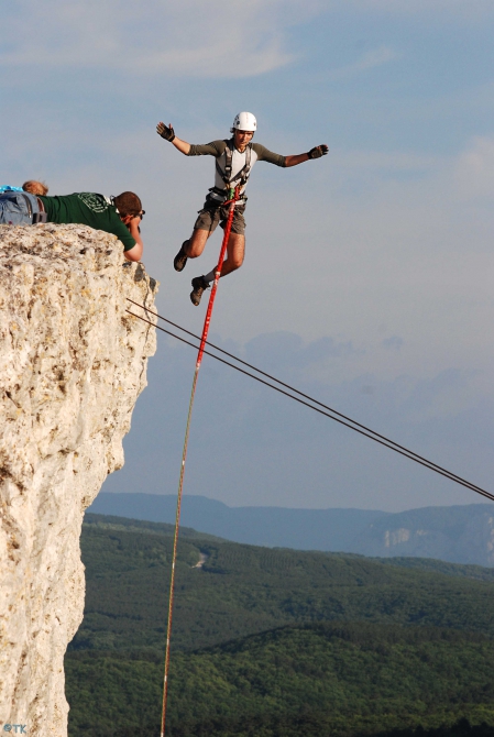 Бахчисарайский экспресс (BASE, ropejumping., первопрыг, рапт, прыжки с верёвкой, прыжки с веревкой, бэйс, роупджампинг, полеты, экстрим, крым)