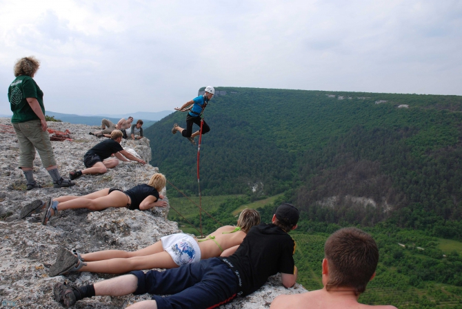 Бахчисарайский экспресс (BASE, ropejumping., первопрыг, рапт, прыжки с верёвкой, прыжки с веревкой, бэйс, роупджампинг, полеты, экстрим, крым)