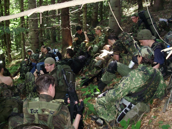 "Военный" десант в Карпатах. (страйкбол, карпаты, июль 2008г)