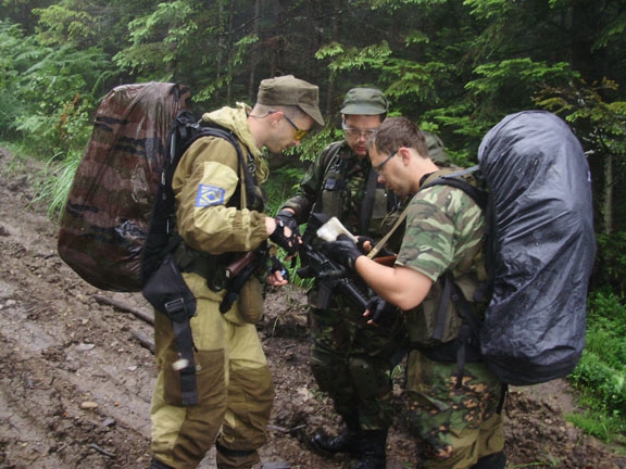 "Военный" десант в Карпатах. (страйкбол, карпаты, июль 2008г)