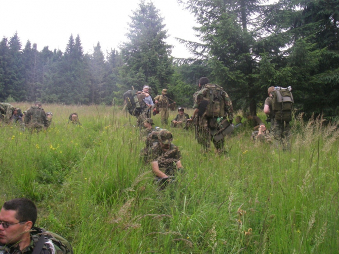 "Военный" десант в Карпатах. (страйкбол, карпаты, июль 2008г)