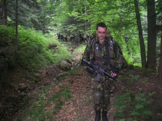 "Военный" десант в Карпатах. (страйкбол, карпаты, июль 2008г)