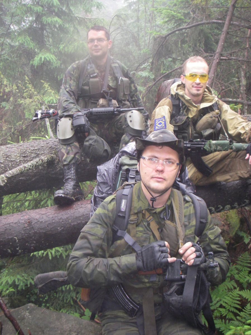 "Военный" десант в Карпатах. (страйкбол, карпаты, июль 2008г)