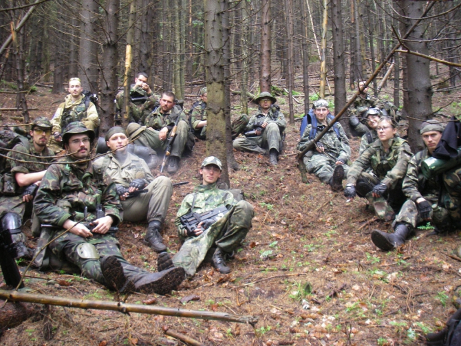 "Военный" десант в Карпатах. (страйкбол, карпаты, июль 2008г)