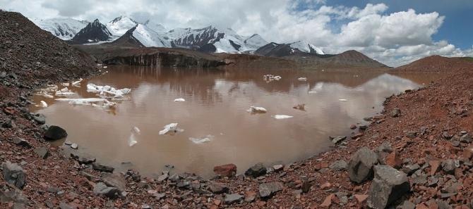 Лавины на льду (Альпинизм, восточный кызылсу, курумды, памир, маи)