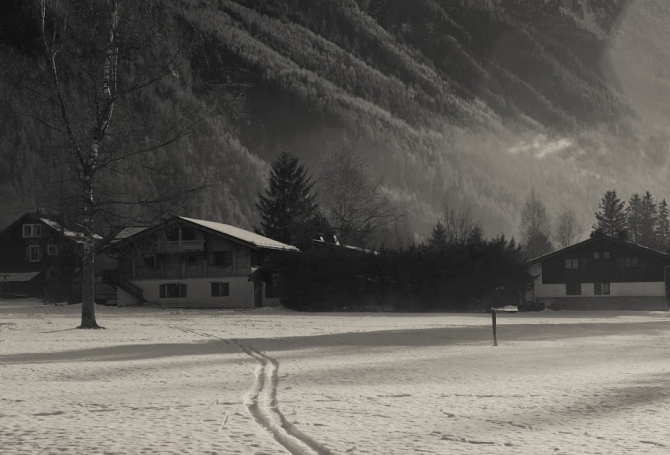 ".. Про маленький домик с видом на небо .. " (Горные лыжи/Сноуборд, альпы, франция, шамони, шале, дети)