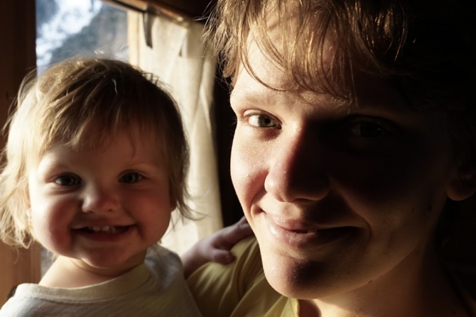 ".. Про маленький домик с видом на небо .. " (Горные лыжи/Сноуборд, альпы, франция, шамони, шале, дети)