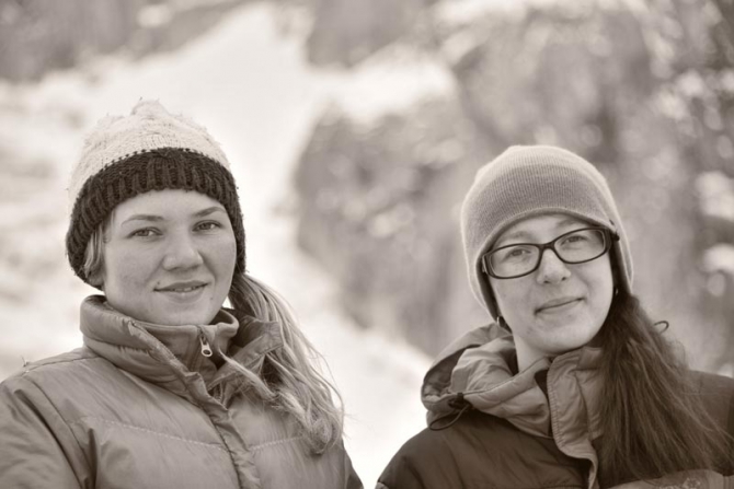 Можно долго спорить о женском альпинизме... (ала - арча, михайлова 5б, в двойке, столбы)