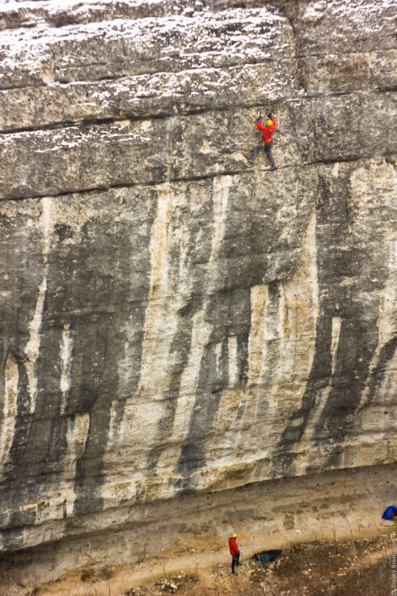 Драйтулинг в Бахчисарае (Ледолазание/drytoolling, скалы, бахчисарай, фото, фотосессия, скалолазание, крым, альпинизм, брошеван, нефедов)