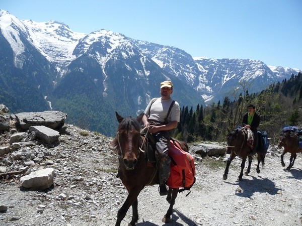 Конный поход по Бзыбскому каньону (абхазия, горы, конный поход Псху Бзыбский каньон)