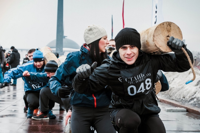 "Стань человеком": брось себе вызов! Фоторепортаж! (Мультигонки, Be More Human, будь человеком, Reebok, забег)
