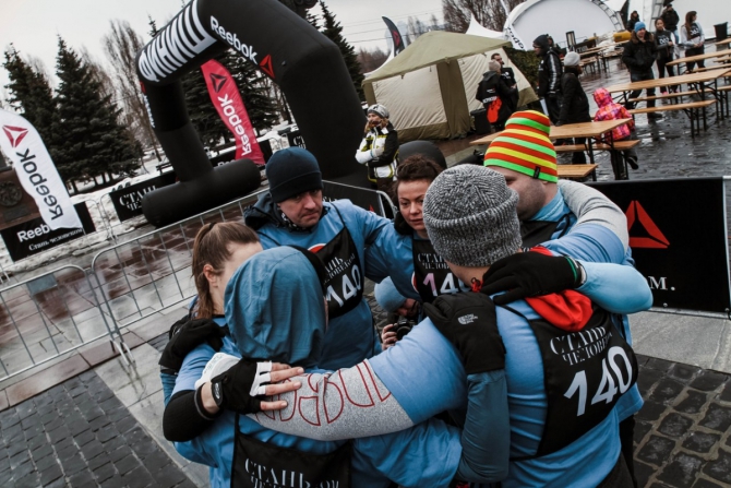 "Стань человеком": брось себе вызов! Фоторепортаж! (Мультигонки, Be More Human, будь человеком, Reebok, забег)