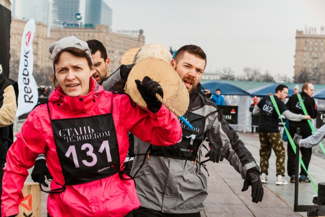 "Стань человеком": брось себе вызов! Фоторепортаж! (Мультигонки, Be More Human, будь человеком, Reebok, забег)