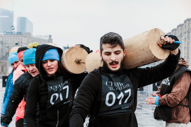 "Стань человеком": брось себе вызов! Фоторепортаж! (Мультигонки, Be More Human, будь человеком, Reebok, забег)