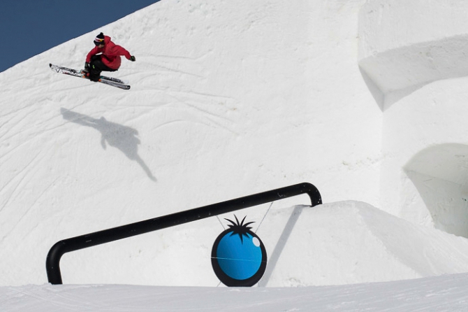 Хочешь быть рыцарем? (Горные лыжи/Сноуборд, Wanna Be A Knight?, слоупстайл, нью-скул, горные лыжи, сноуборд, ливиньо, италия)