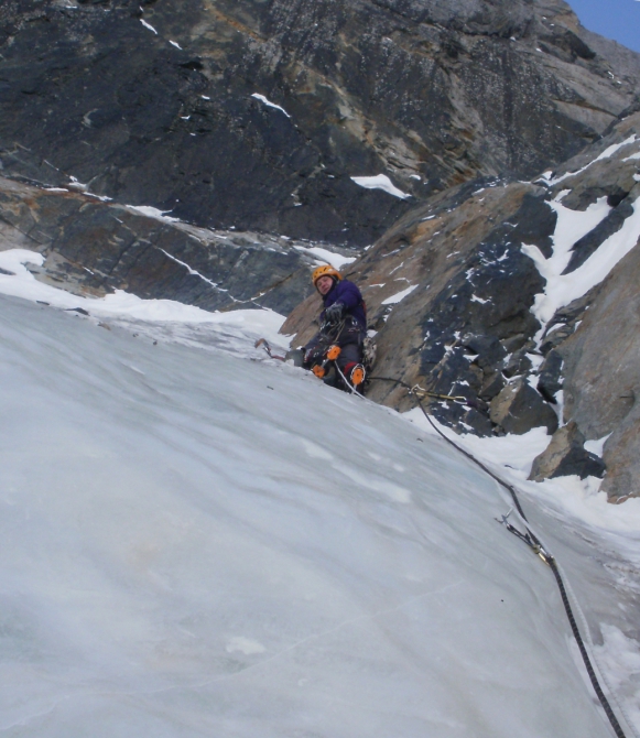 Новая линия на Мамисон от Сумской двойки. (Альпинизм, цей, зима, первопрохождение, сумы)