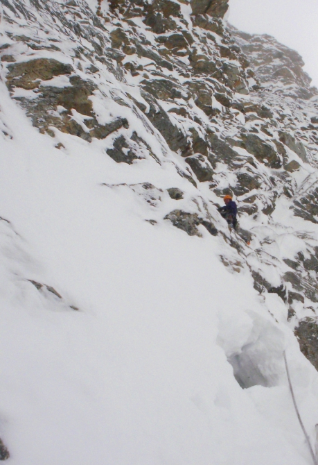 Новая линия на Мамисон от Сумской двойки. (Альпинизм, цей, зима, первопрохождение, сумы)