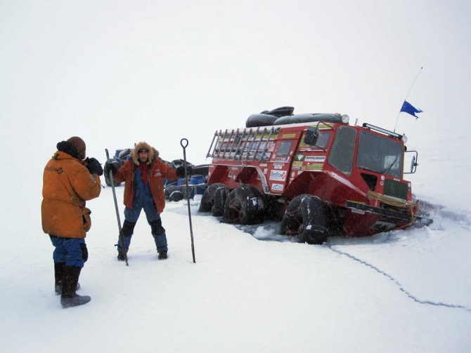 Морская ледовая автомобильная экспедиция началась! (Вода, млаэ, Василий Елагин, емеля)